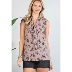 Averly Women's Front Tie Tank, sz XS